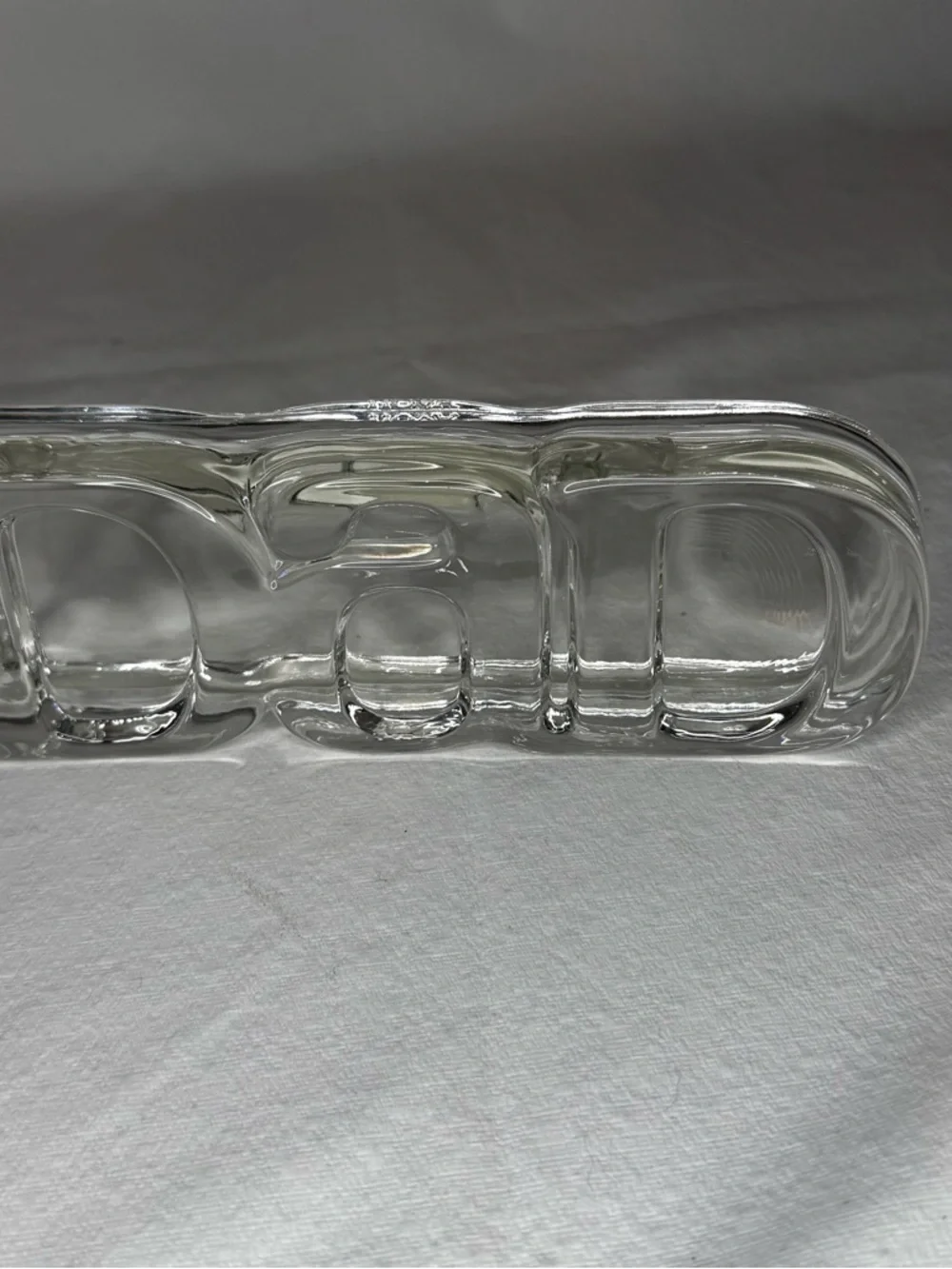 Clear Glass 'DAD' Decorative Accent